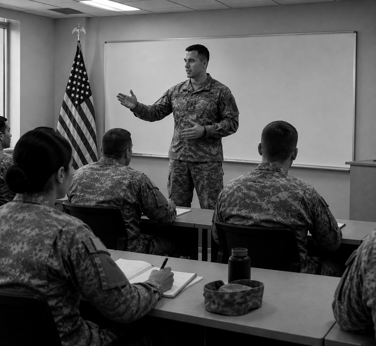 Federal mission training in a classroom environment